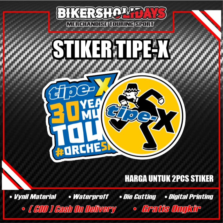Stiker Band Indonesia - Tipe X