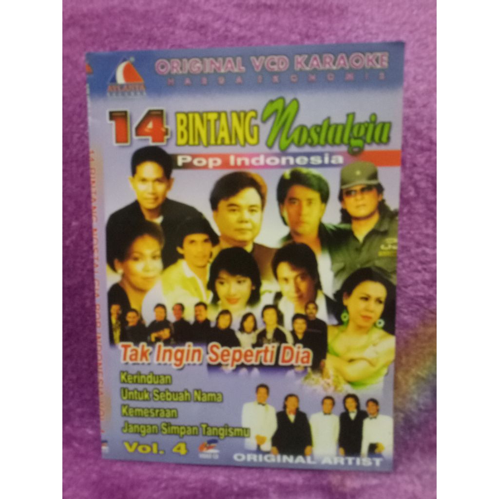 VCD 14 BINTANG NOSTALGIA POP INDONESIA VOL 4