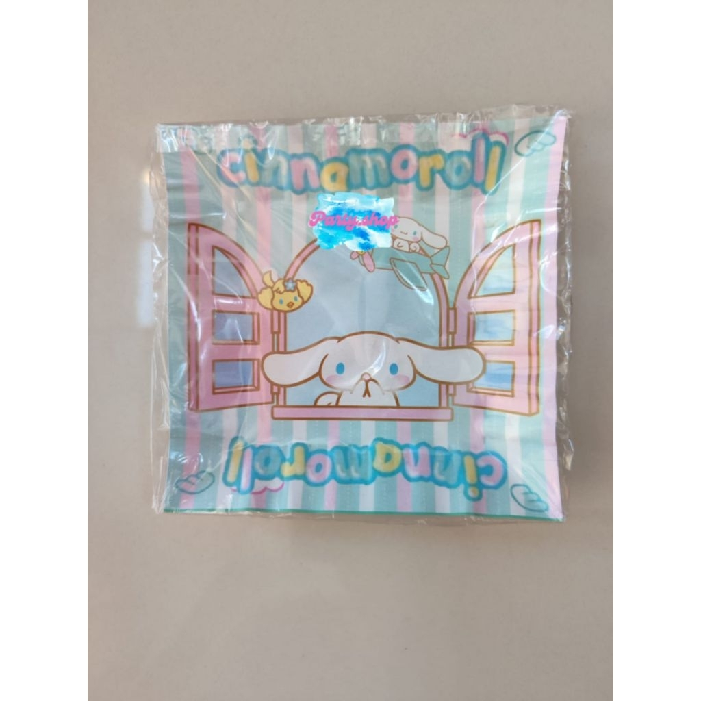 Piring Kue Kertas Karakter CINNAMOROLL / Piring Kue Ulang Tahun/ Piring Kotak Kue Ultah