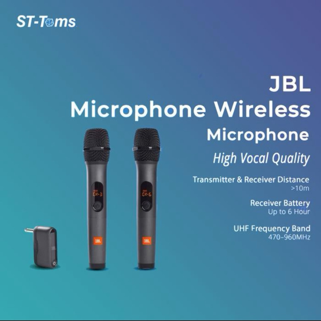 JBL Wireless microphone set 2 mic karaoke wireless with riciver