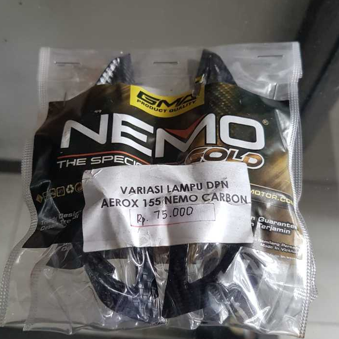 VARIASI LAMPU DEPAN AEROX 155 NEMO CARBON