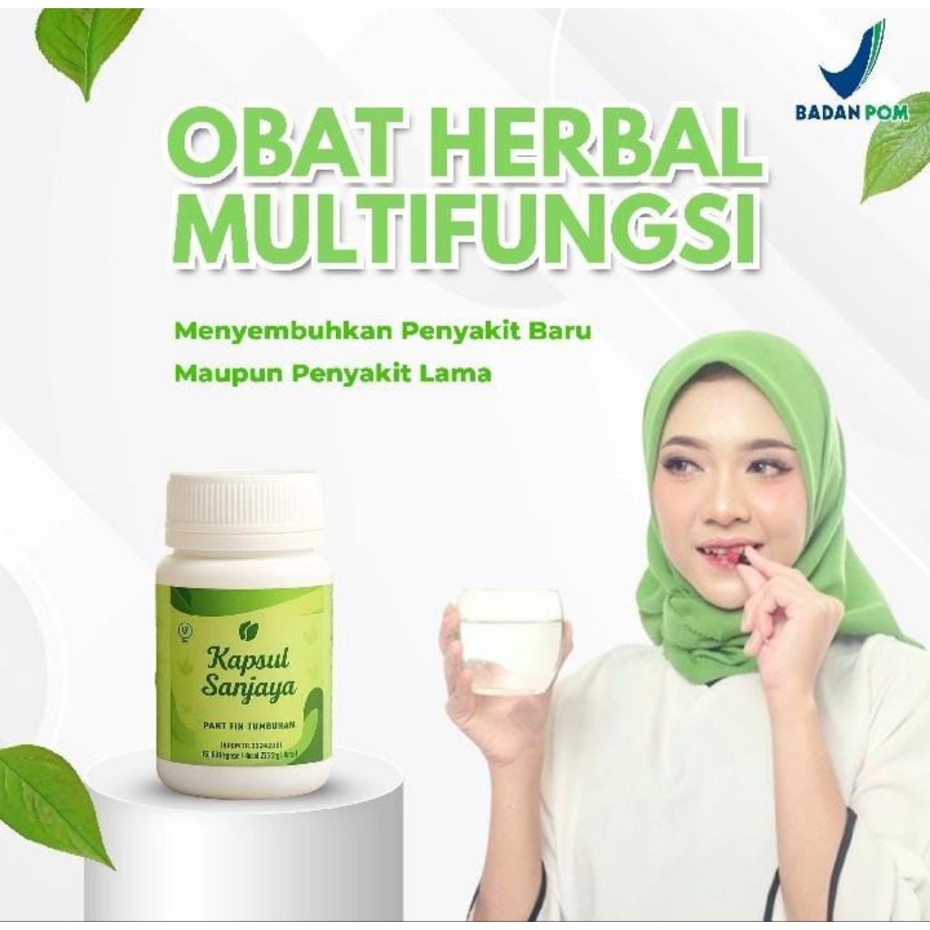 Kapsul Sanjaya Isi 14 Obat Asam Urat Pegel Linu Sakit Pinggang Otot Kaku Nyeri Sendi Stroke Ringan R