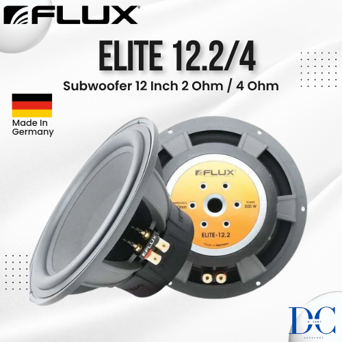 Subwoofer Pasif Mobil - Subwoofer Flux Elite 12.2/4 - 12 Inch - 2 Ohm / 4 Ohm - 500 Watt - Subwoofer