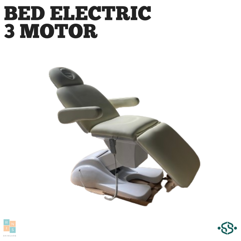 Facial Bed Electric 3 Motor Pengaturan Posisi/Bed Electric Facial/Facial Bed Otomatis/Bed Elektik