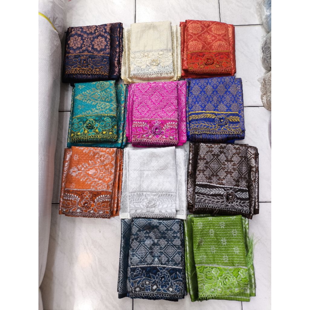 Songket bordir selendang