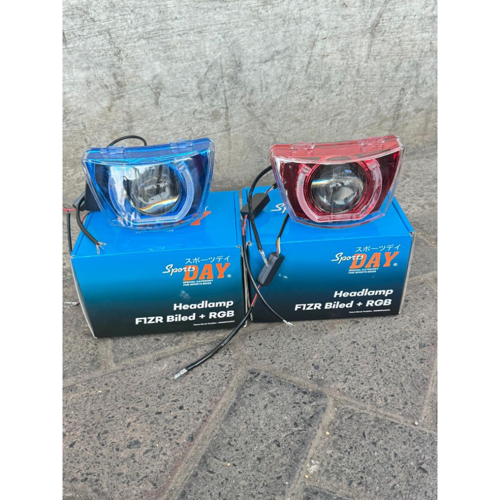 promo COD lampu depan bi-led fizr RGB