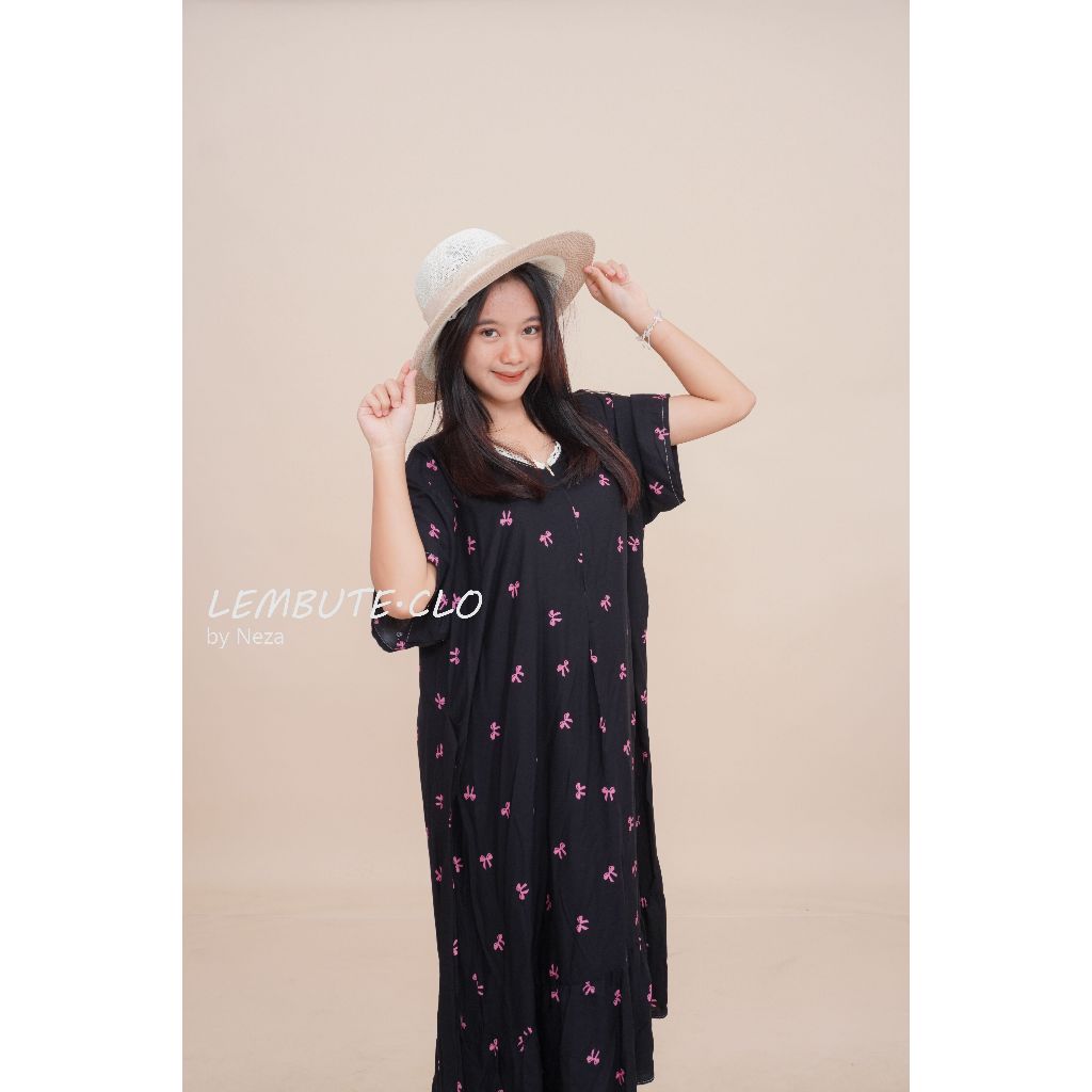 Sukma dress Daster busui bumil daster premium pakaian wanita cantik murah ada tali resleting aktif d