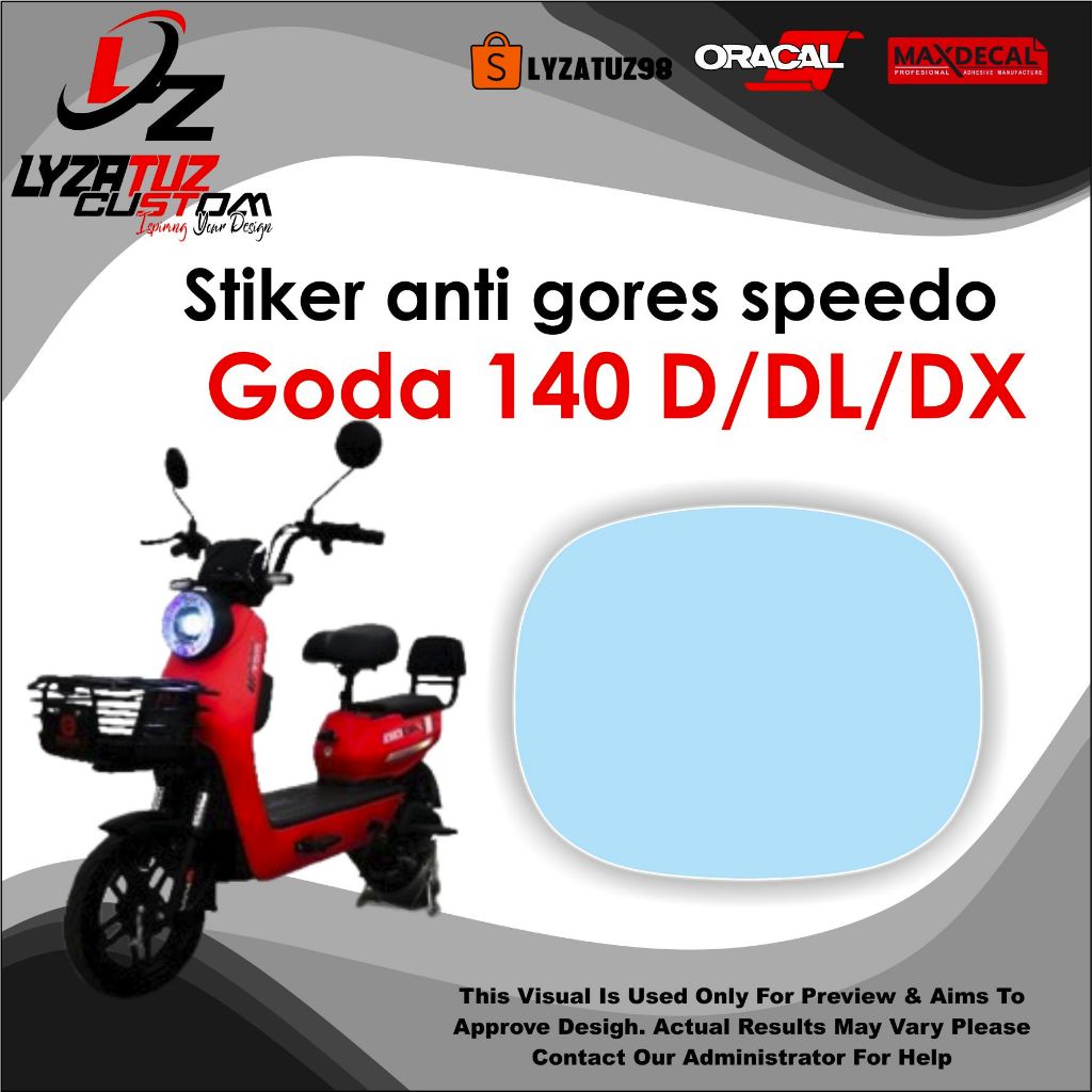 STIKER ANTI GORES SPIDO GODA 140 DL ATHENA GODA 140DX speedometer GODA 140D STICKER SPEEDO
