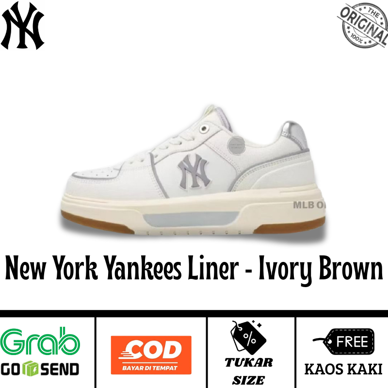 MLB Chunky Liner Unisex Sneakers Ivory Brown