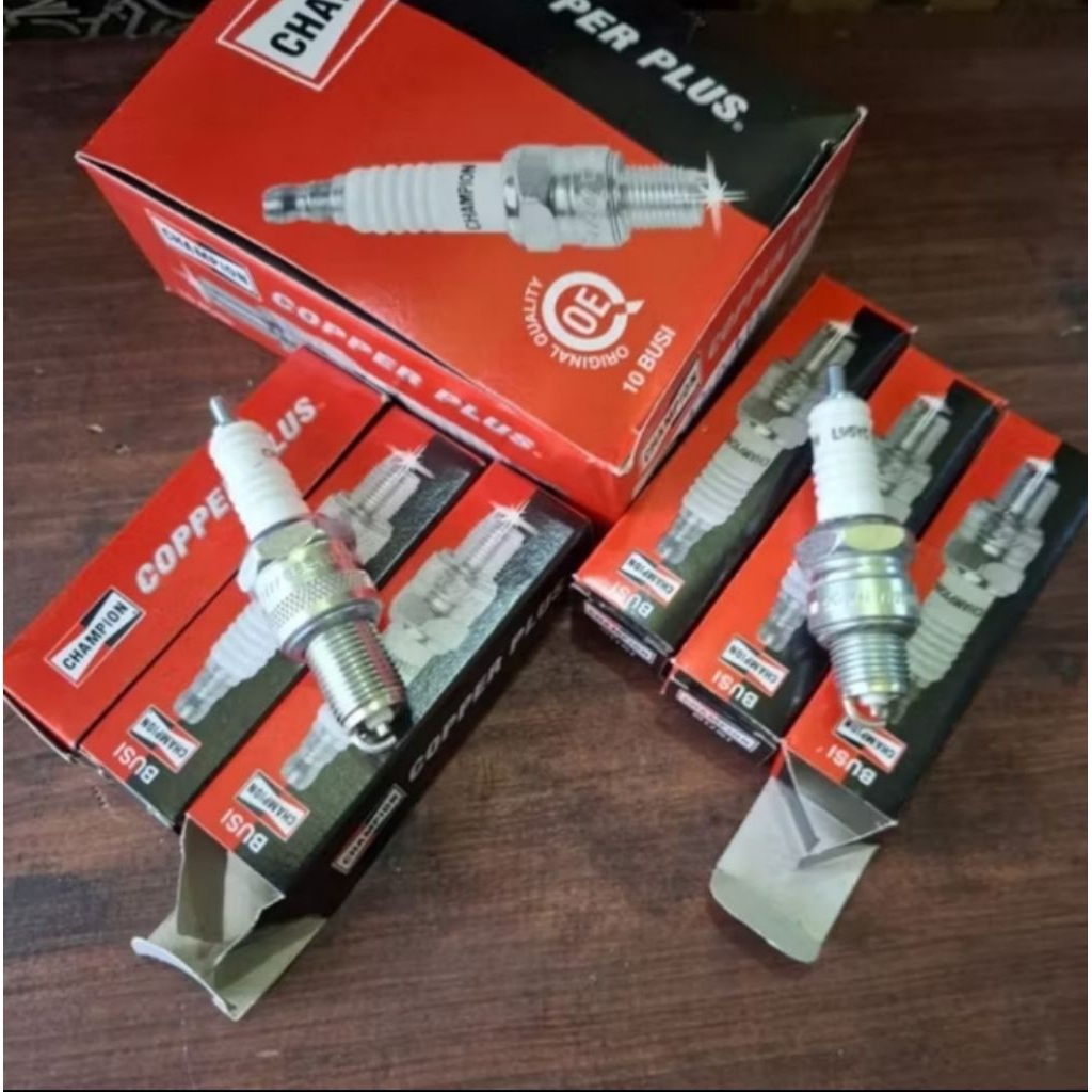 busi vespa 2tak drat panjang & drat pendek merek champion