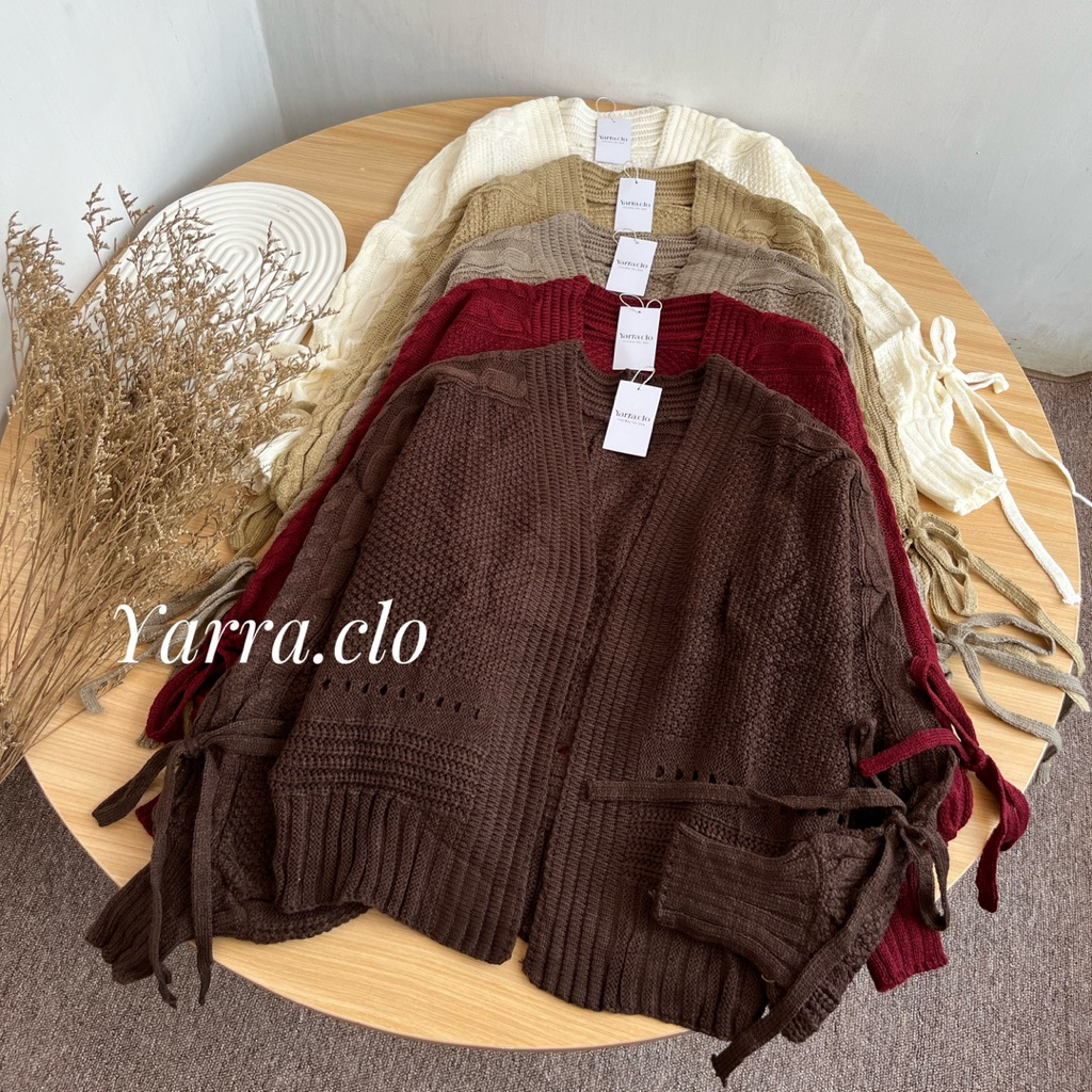 Balero Kamani Cardigan Knit Atasan Wanita Rajut Knitwear Lengan Batwing