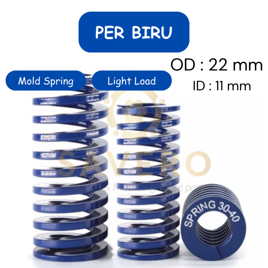 Per Biru OD 22mm ID 11mm Blue Mould Spring 22 mm 2