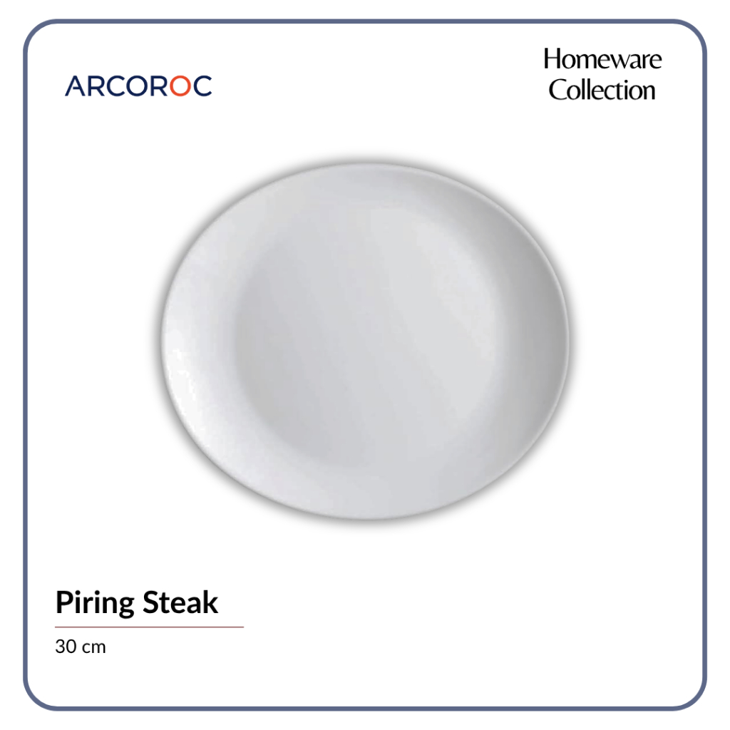 Arcoroc - Piring Makan / Piring Steak / Piring Keramik - 30cm