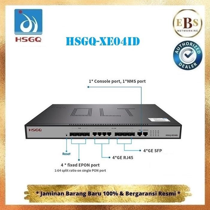 HSGQ-XE04ID OLT EPON 4 PORT OLT