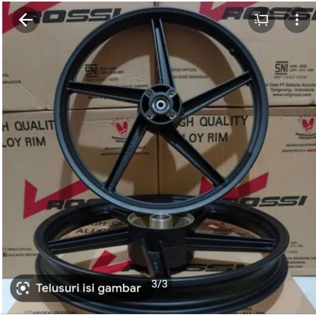 Velg racing Suzuki shogun125 /Arashi palang 5 goose 140/160x17
