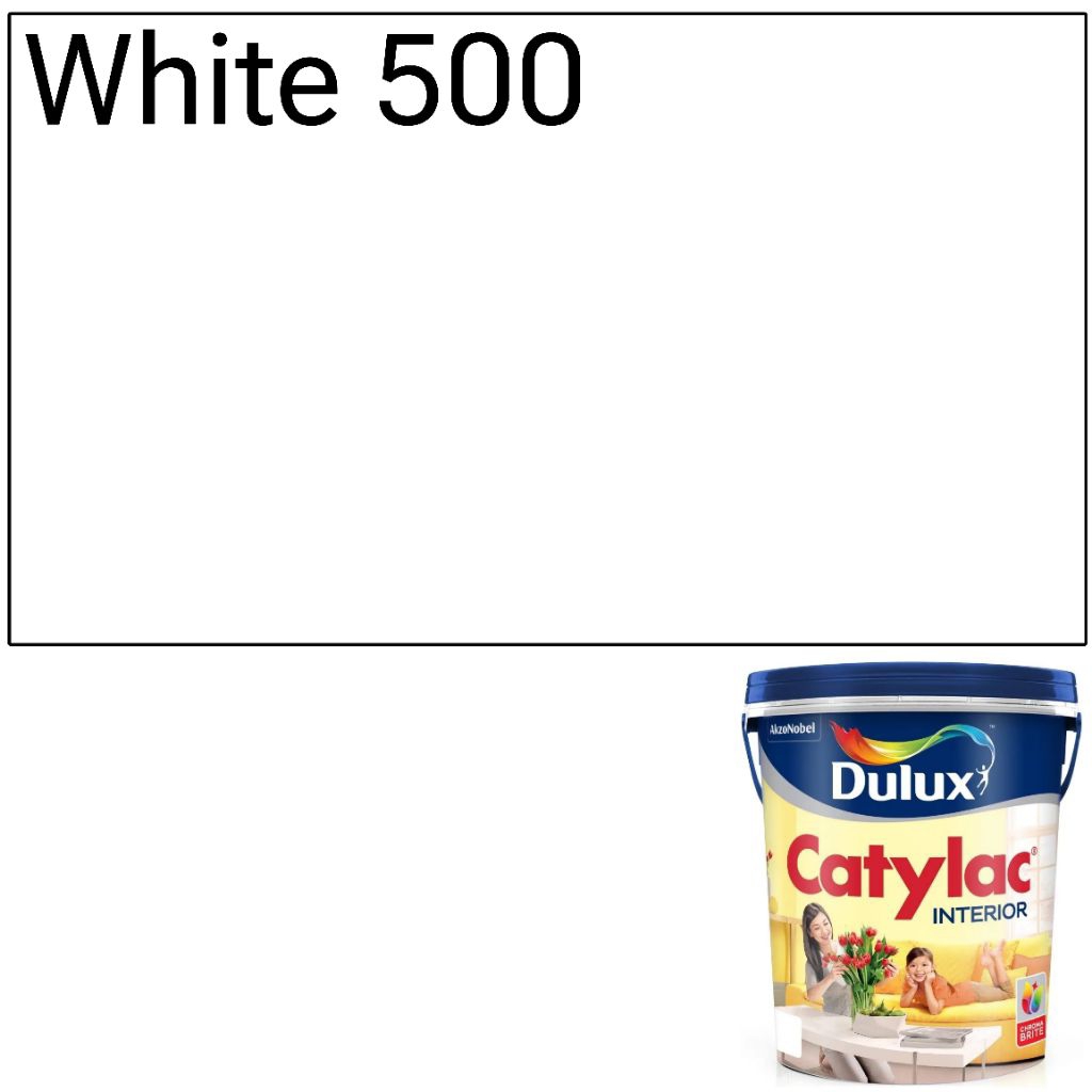 DULUX CATYLAC INTERIOR RM 5KG Putih 500 Cat Dinding Tembok Dalam / Cat Dulux / Cat Catylac
