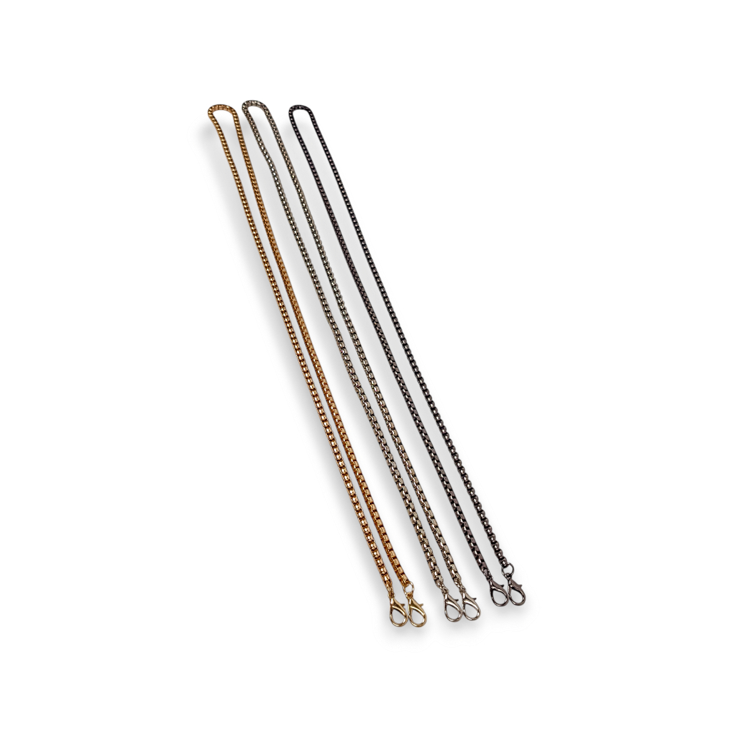 Tali Rantai Tas Selempang Panjang Gold Silver Black Nikel Besi Panjang 107 Cm/ Aksesoris Tas Wanita 