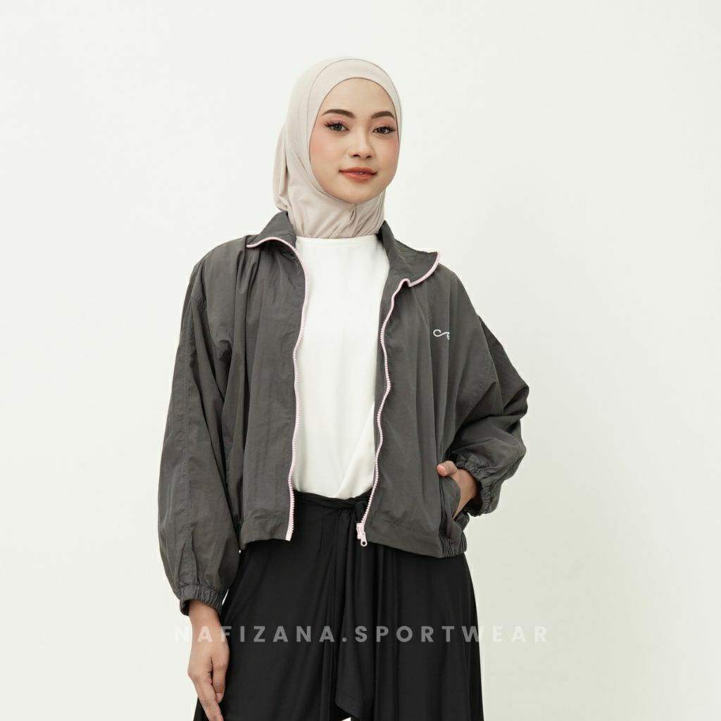 Nafizana - Jovie Sport Jaket / Jaket Olahraga Parasut / Jaket Lari / Jaket Wanita Parasut