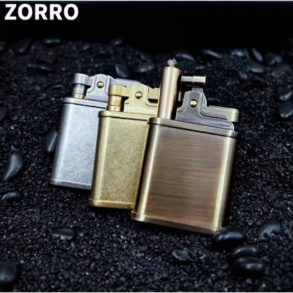 Korek Api Minyak Classic Zorro 609 Vintage Copper Oil Lighter Giftbox