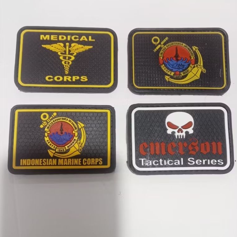 Logo Karet Patch Rubber Jangkar Marinir