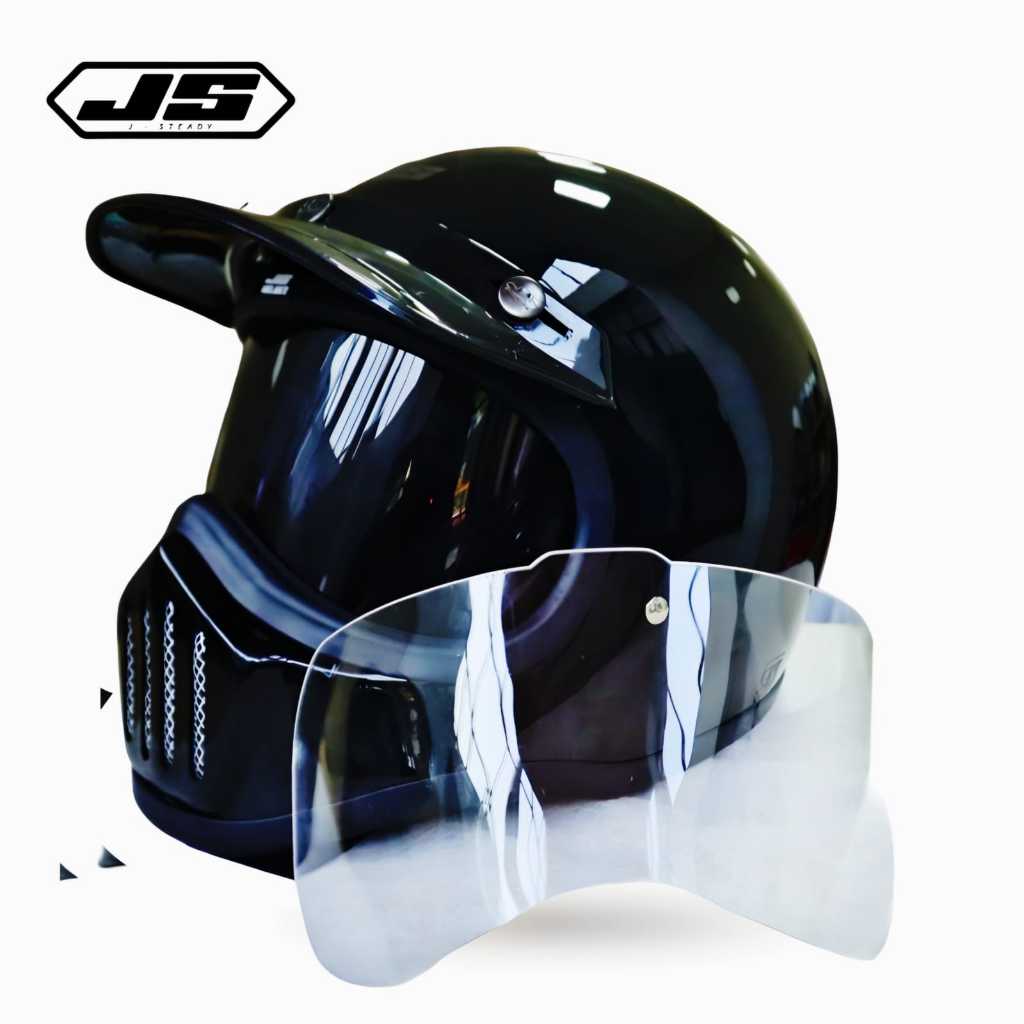 Kaca Helm Cakil Custom Untuk Helm  Js Cakil/visor helm/kaca helm cakil/visor clear/kaca hitam