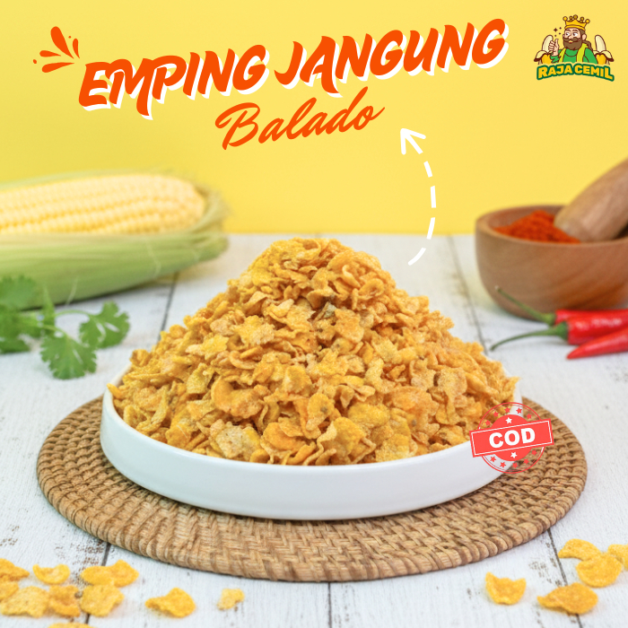 Emping Jagung Jagung Geprek Pedas Manis 1kg