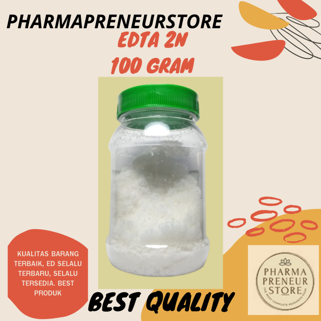 EDTA 2N / EDTA 2 N / DISODIUM EDTA / DINTARIUM EDTA 100 GRAM BEST QUALITY
