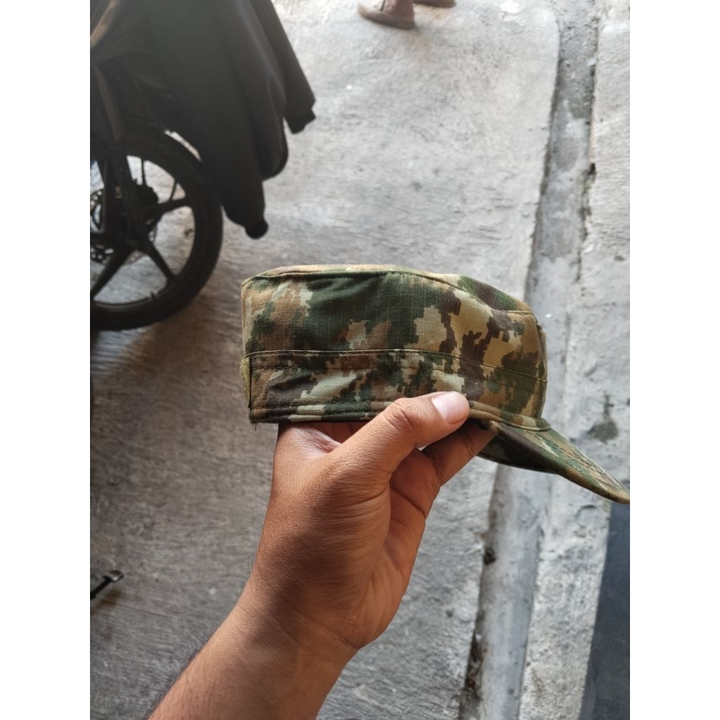 TOPI PET TNI LORENG TERBARU