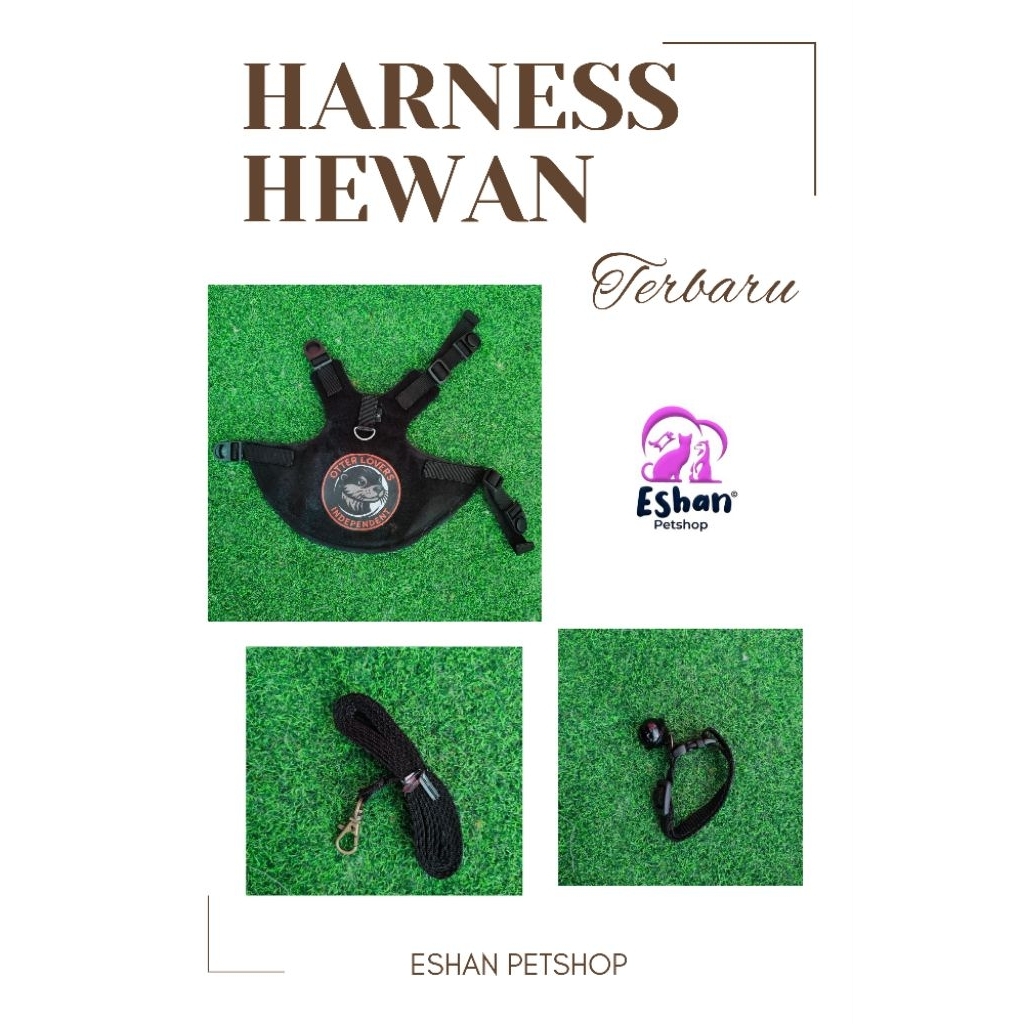 HARNESS ROMPI KUCING ANJING MUSANG OTTER  UKURAN S