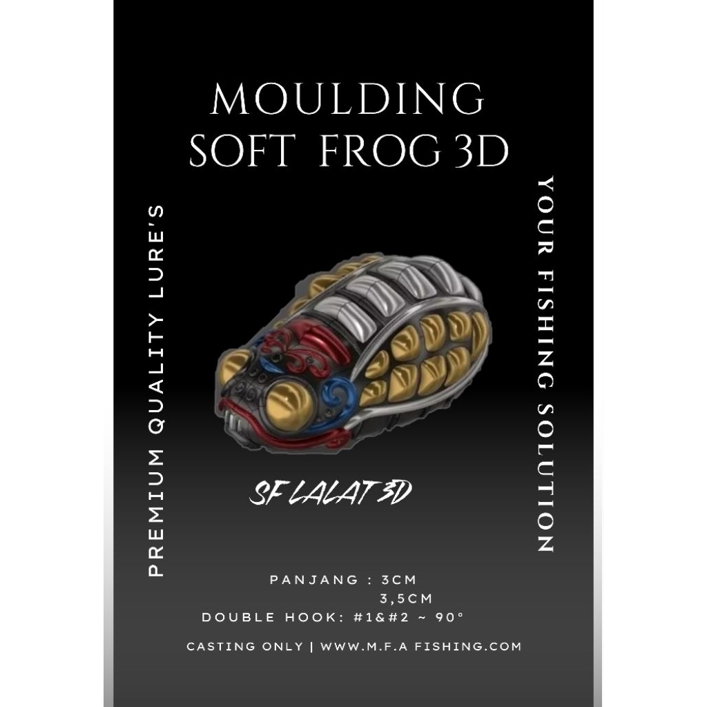 Molding Soft Frog Lalat 3D Thailand Original