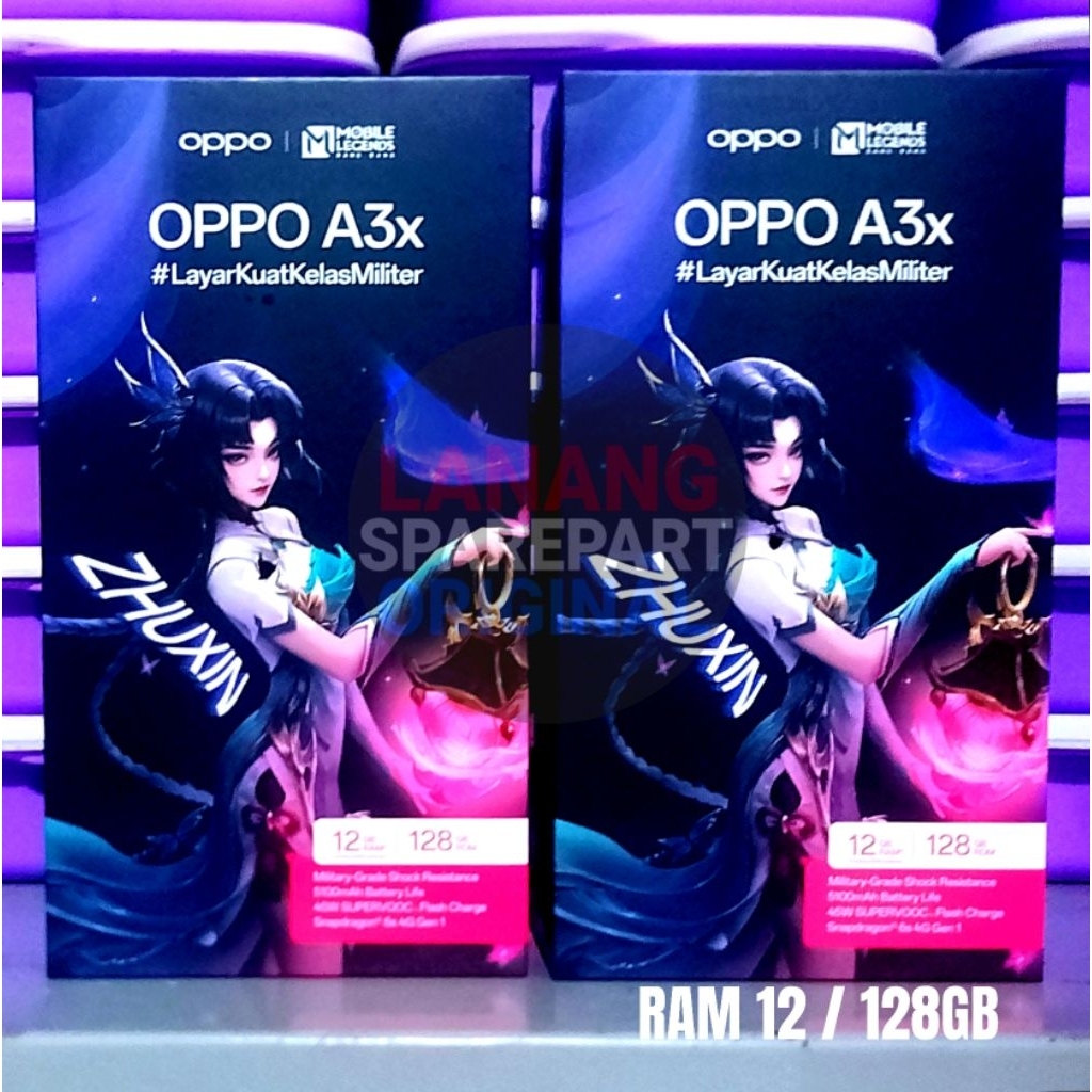 DUS BOX HP KOTAK CELLULER OPPO A3X RAM12 / 128GB ORIGINAL COPOTAN ASLI BAWAAN DUS HP OPPO A3X