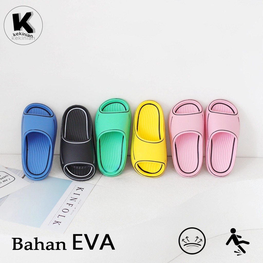 Komin Sandal Anak Laki Laki Anti Slip Sendal Anak Perempuan Import Sendal Rumah Cowok Empuk Sandal S