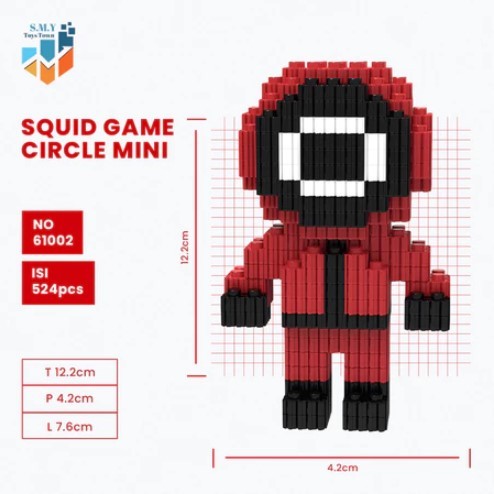 Mini Bricks Lego Squid Game Set Mainan anak anti gadget Nanoblocks dekorasi ruangan