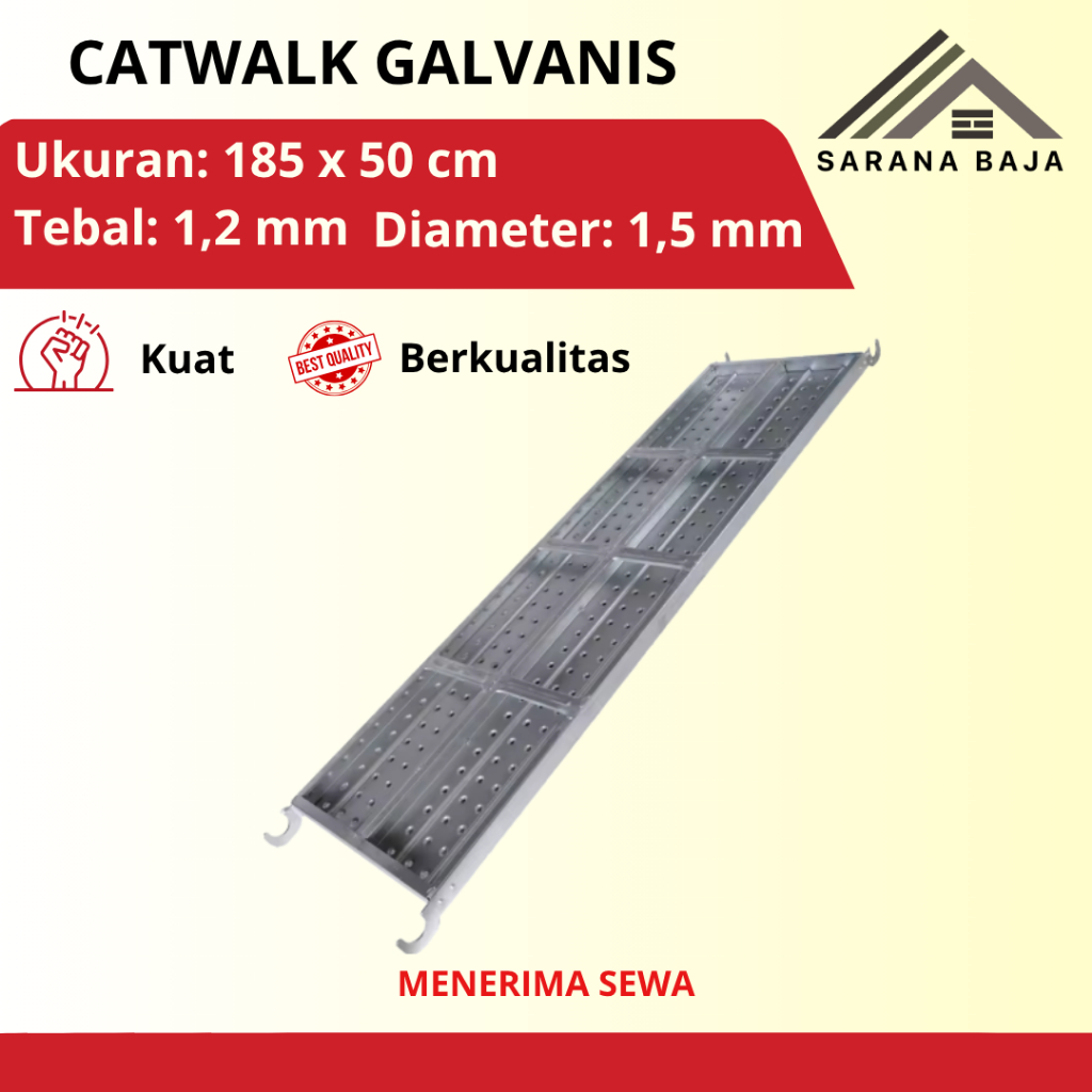 CATWALK GALVANIS SCAFFOLDING - STEGGER
