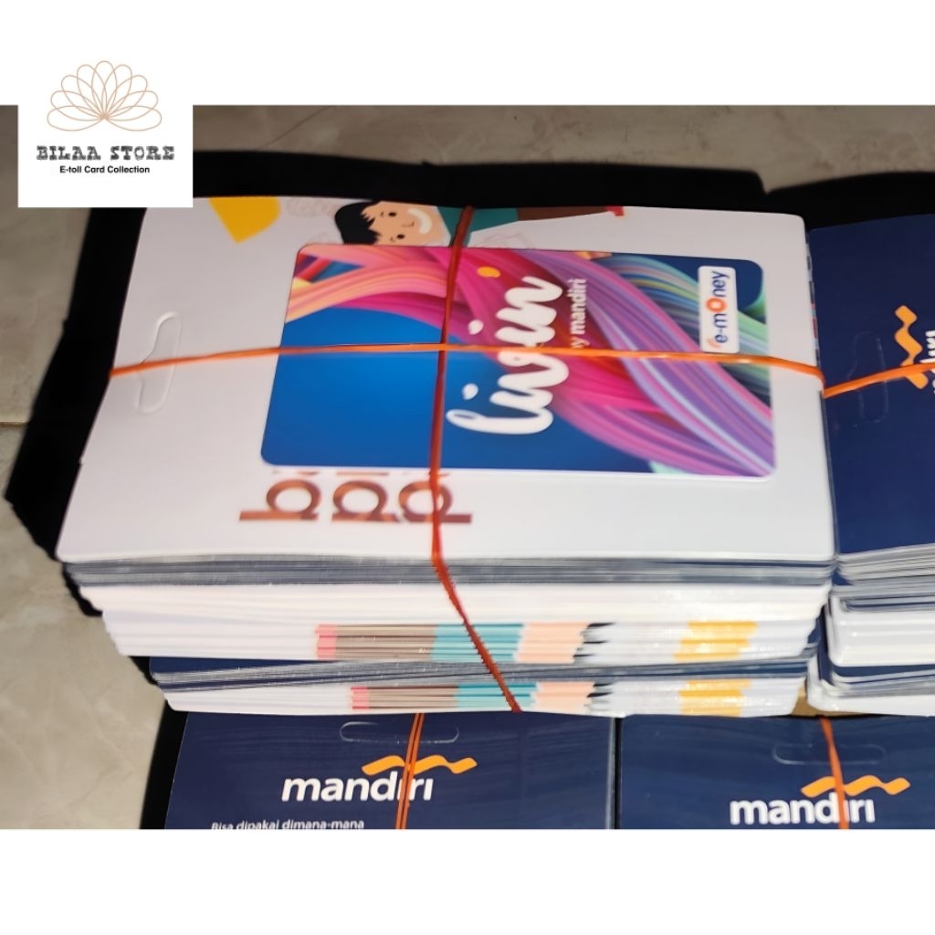 E-money Mandiri Livin Purple Support Nfc/ E-money Mandiri/ Kartu Mandiri E-Money Livin/ Kartu E-toll