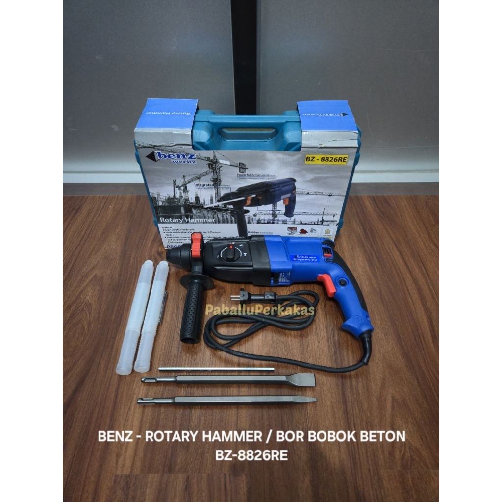 Benz Mesin Bor Bobok Beton Tembok 26mm / Rotary Hammer Benz BZ-8826