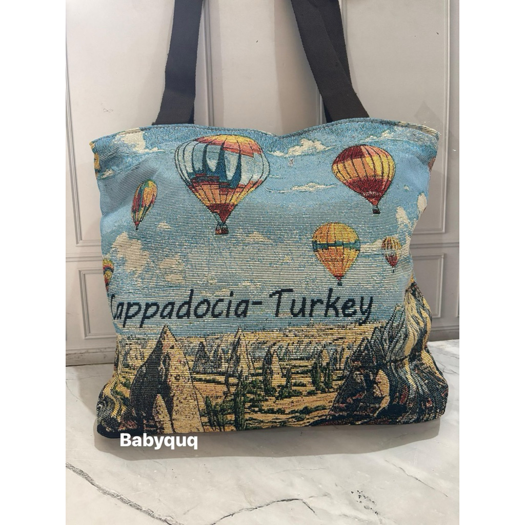 Tas kanvas cappadocia turki tas etnik turki tas original import turki cappadocia