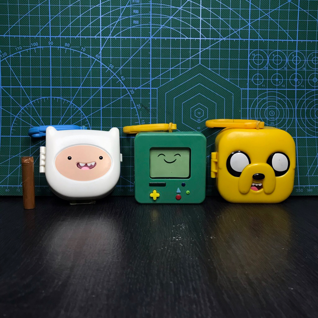 Adventure Time Keychain Bag Charm Character Finn the Human BMO Jake The Dog Cartoon Network 2017 [PR