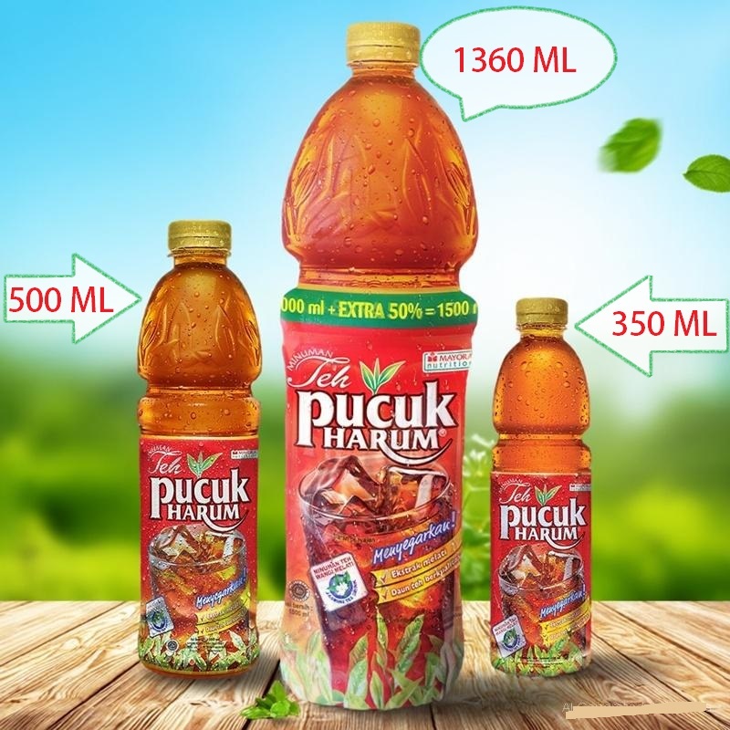Teh Pucuk Harum Jasmine all produk teh pucuk 350 ml teh 500 ml teh pucuk 1300 ML