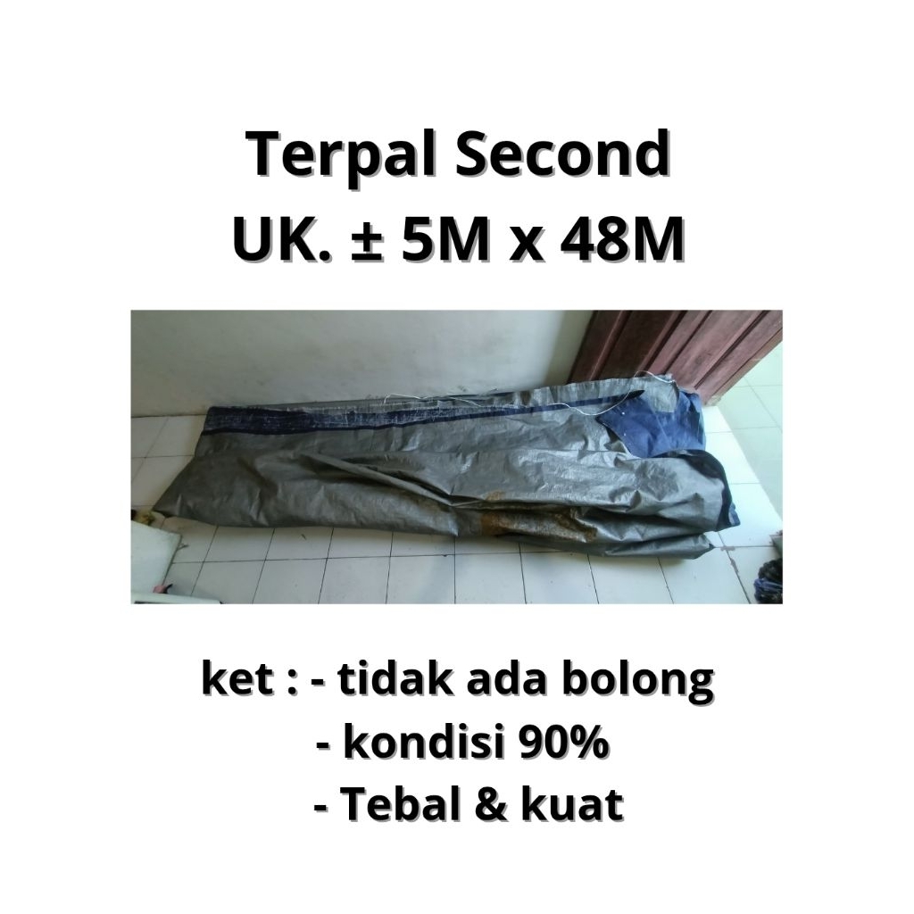 [NEGO] Terpal second tebal dan kuat // Terpal ukuran 5m × 48M // Terpal bekas murah