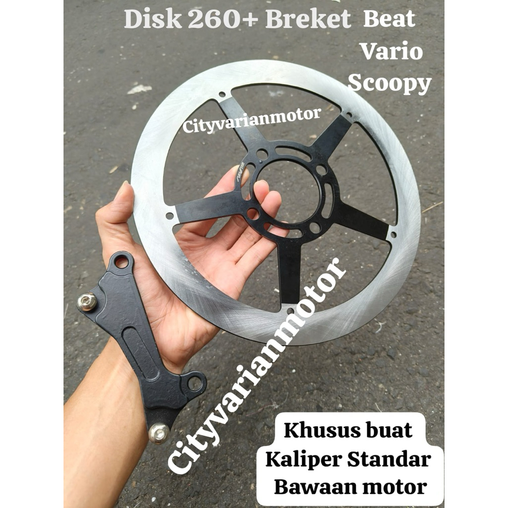 PAKET DISC SUNSTAR BUTA 260MM HONDA BEAT SCOOPY GENIO VARIO BAUT 4 BEAT FI BEAT KARBU BEAT DELUXE ST