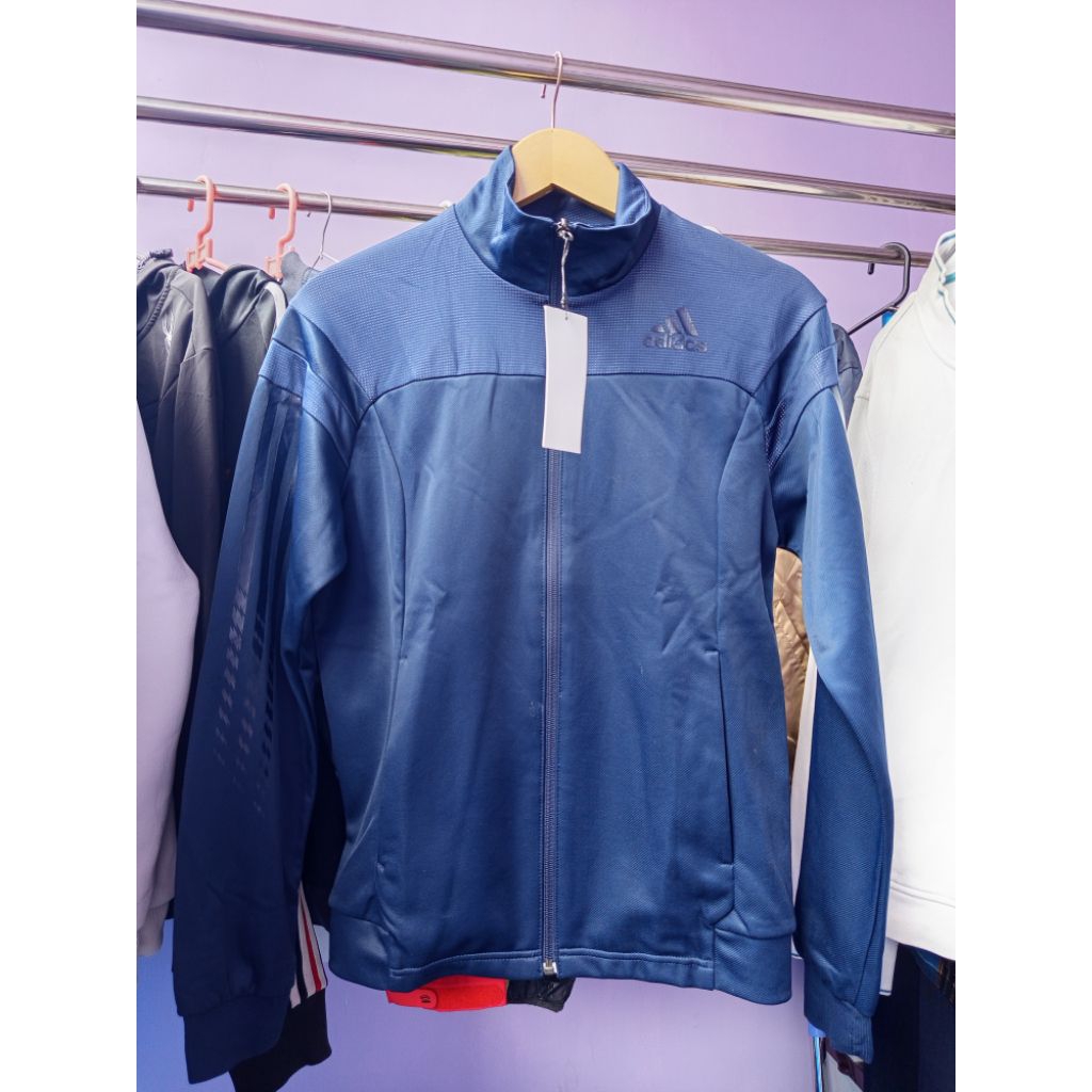 Jaket Adidas Climalite Original Ukuran M Panjang 62  Lebar 49