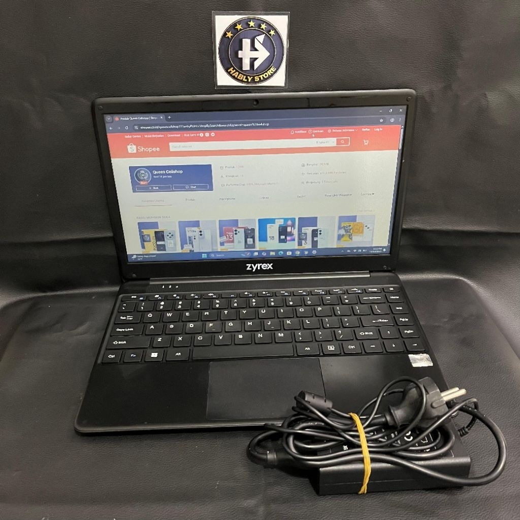 LAPTOP ZYREX ASXU AMD A9 9400 4GB SSD 128GB 14INCH SECOND BERGARANSI