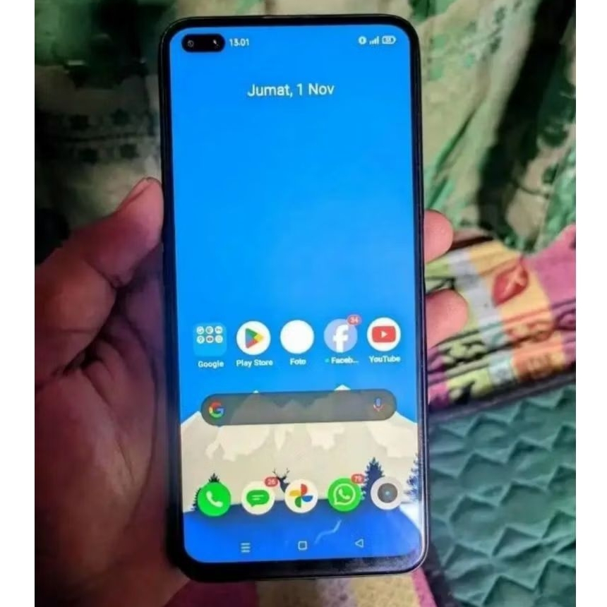 LCD Ori Asli Copotan Realme 6 Pro Fullset Touchscreen