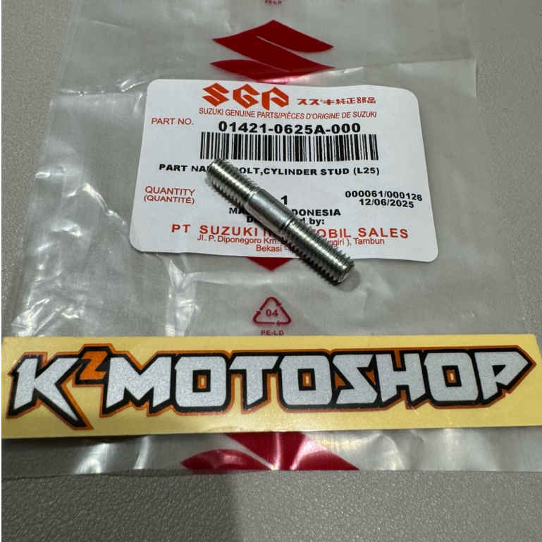 Baut Tanam Blok Seher Blok Head Stud Blot Satria GSX Raider Bandit SGP