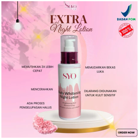 SUYO EXTRA WHITENING HANDBODY MALAM Untuk Kulit Putih