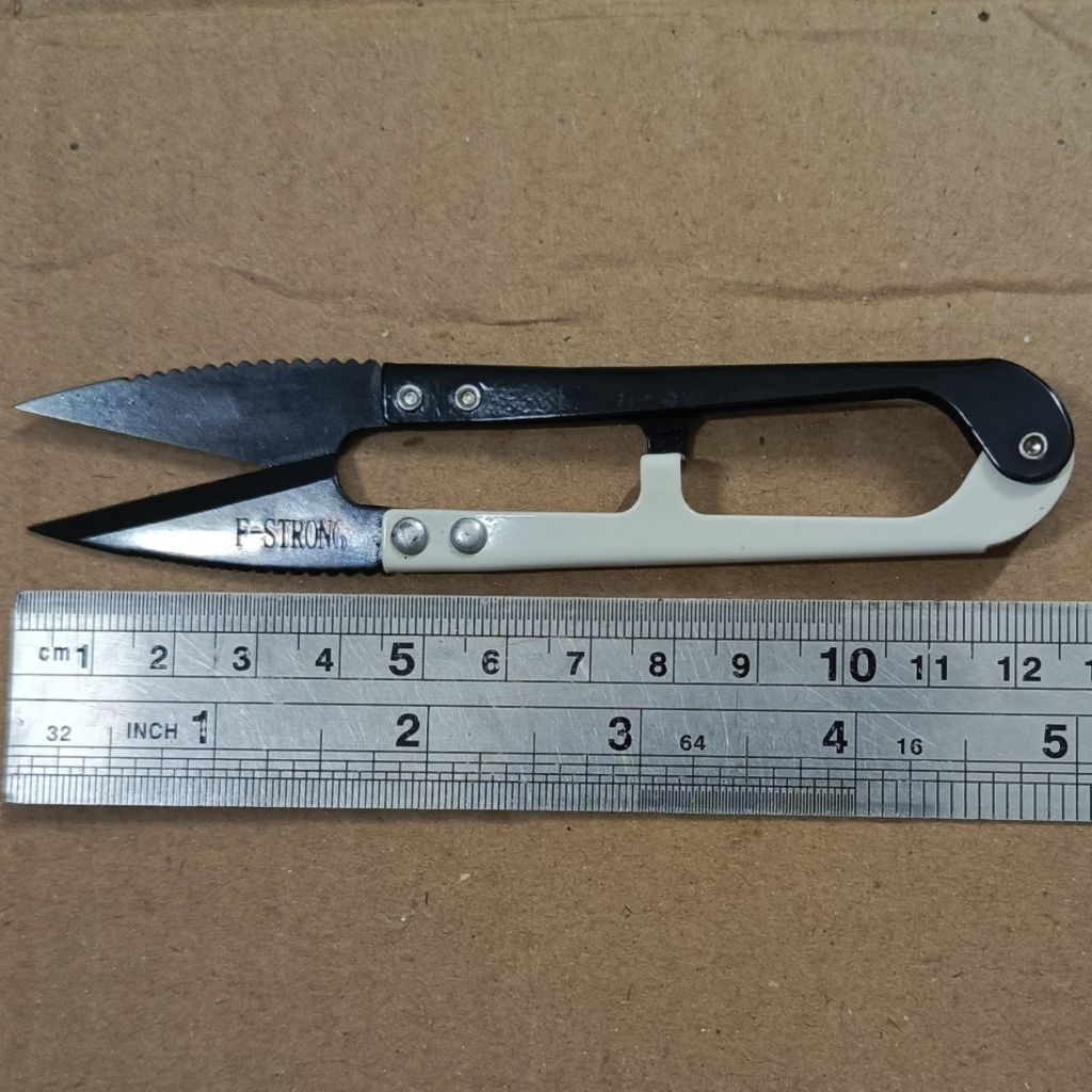 Gunting benang besar cekris thread cutter F-STRONG 959 XL Hitam-Putih gerigi