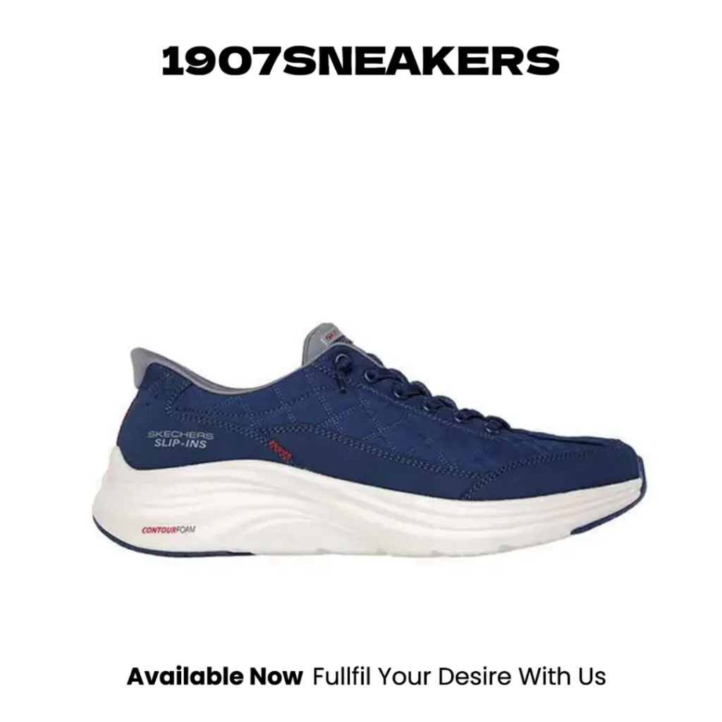 Sepatu Fitnes Pria Skechers Slip-Ins Vapor Foam - Navy SKE232619NVG