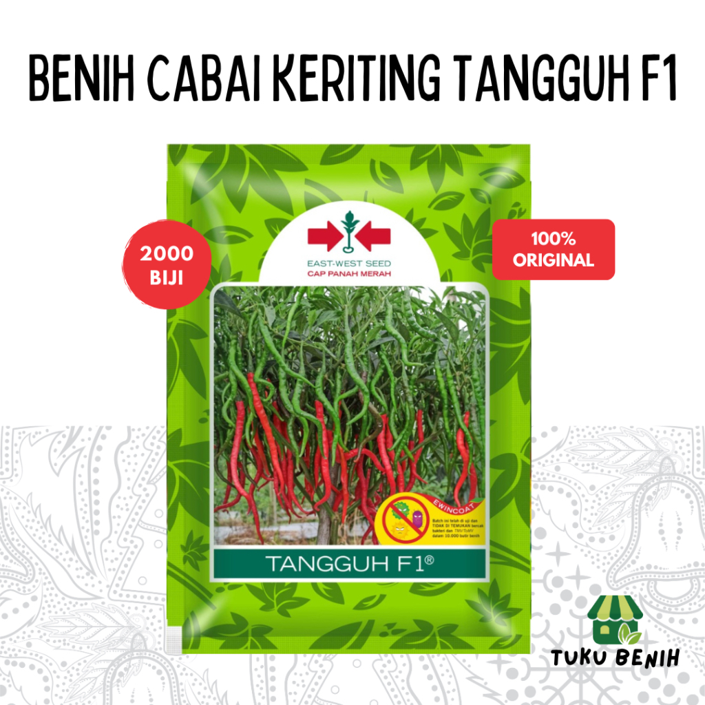 Benih Cabai Keriting TANGGUH F1 2000 Biji - Cap Panah Merah