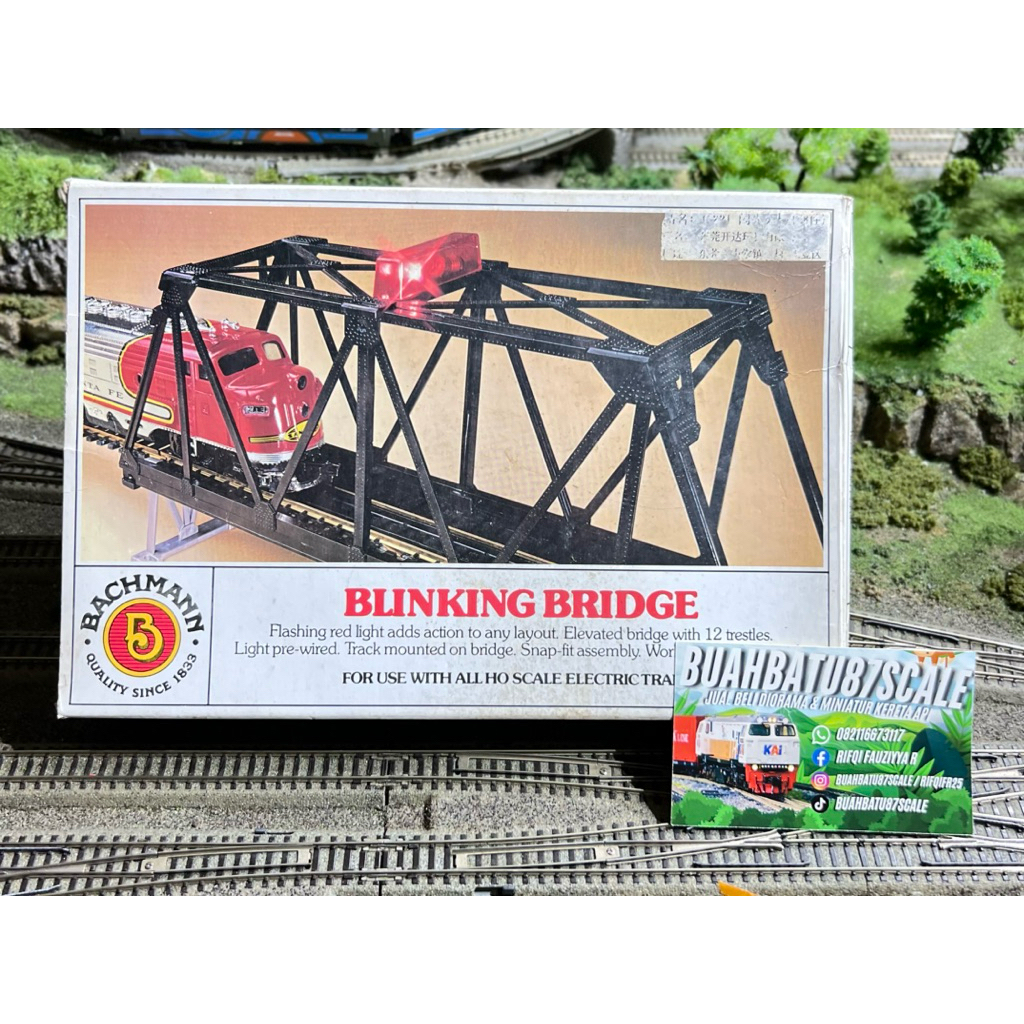 Miniatur Track / Rel Jembatan Skala HO Merk Bachmann